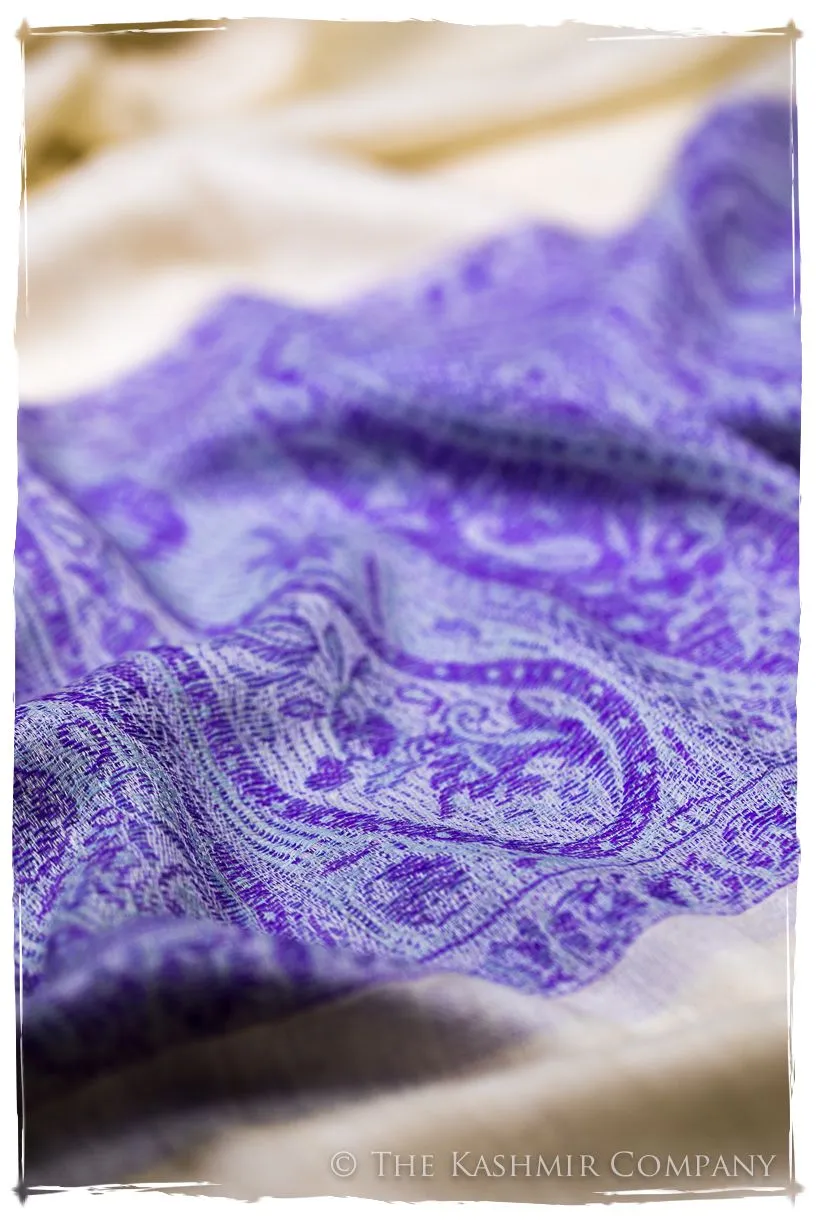 Zahra Paisley Frontière Pashmina Cashmere Scarf