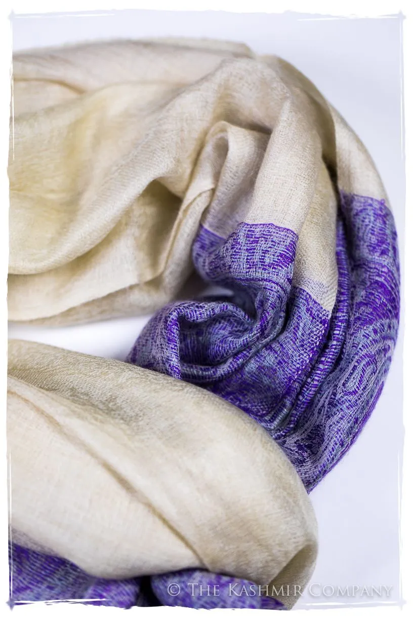 Zahra Paisley Frontière Pashmina Cashmere Scarf