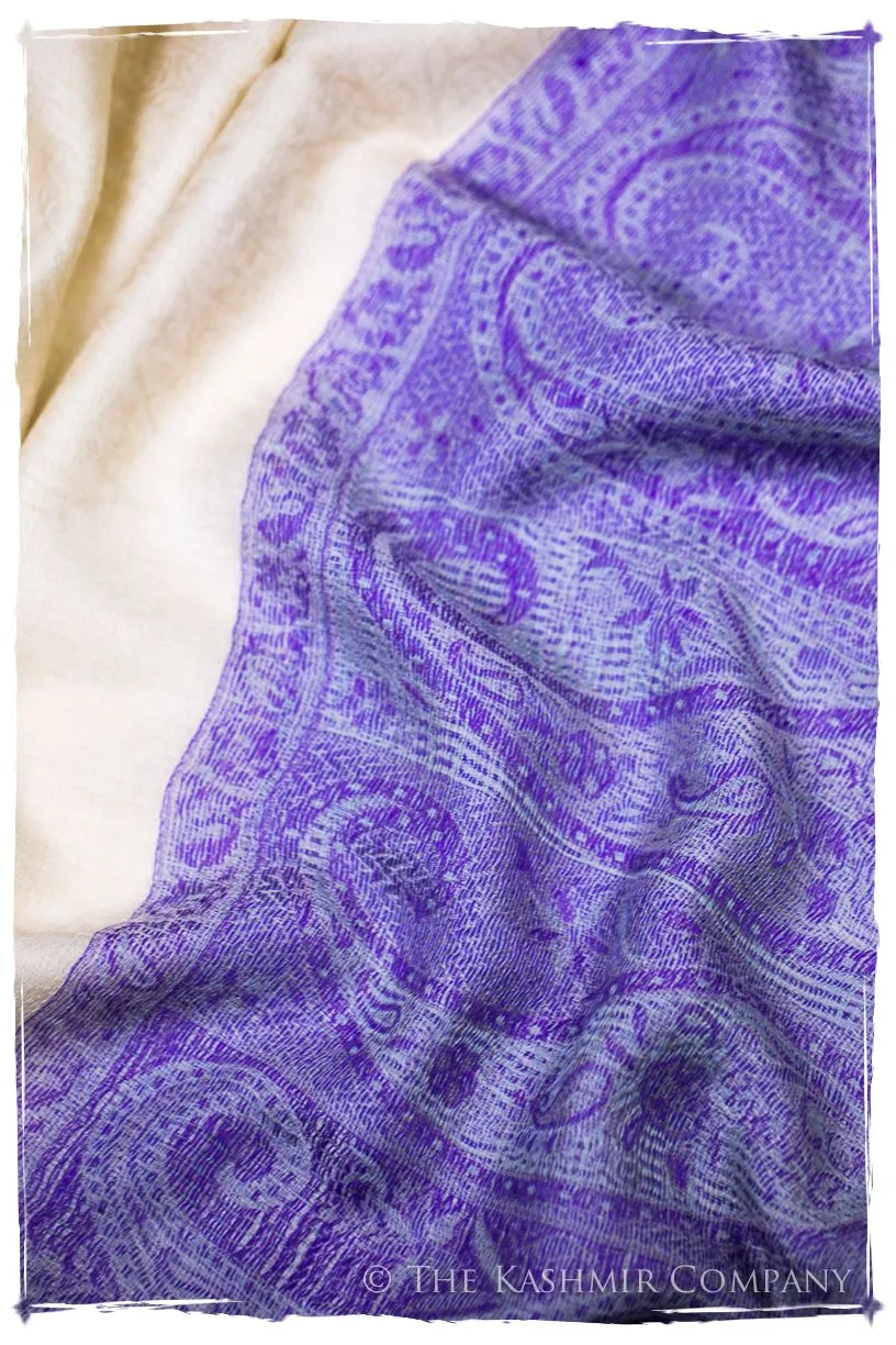 Zahra Paisley Frontière Pashmina Cashmere Scarf