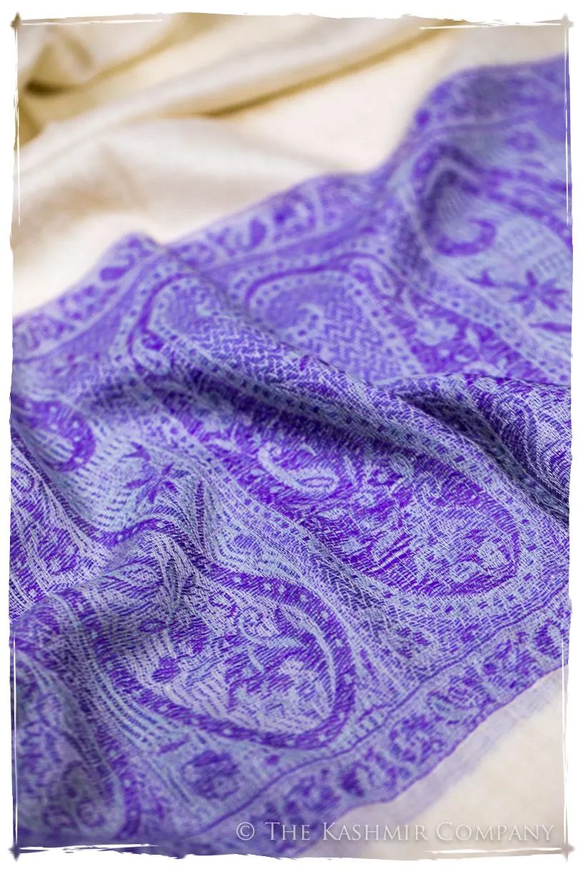 Zahra Paisley Frontière Pashmina Cashmere Scarf