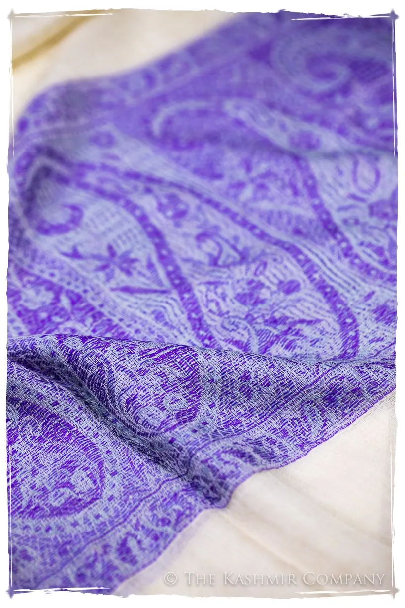 Zahra Paisley Frontière Pashmina Cashmere Scarf