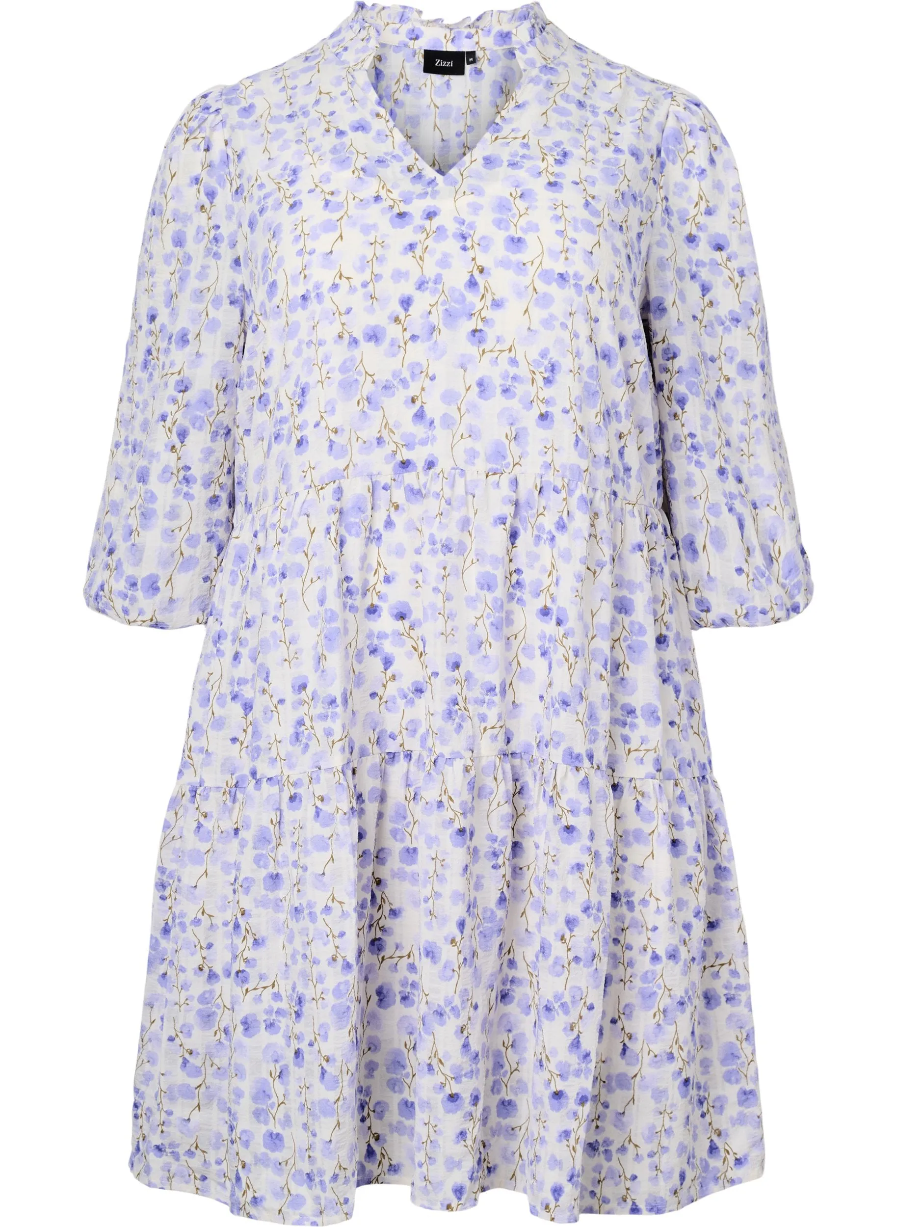 Zizzi Yara Tunic in Purple Floral